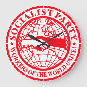 Den officiella S.P.U.S.A-logotypväggen tar tid p Stor Klocka