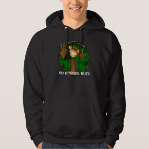 Den ohyfsade apahoodien Fliping fågeln, svär apa Sweatshirt