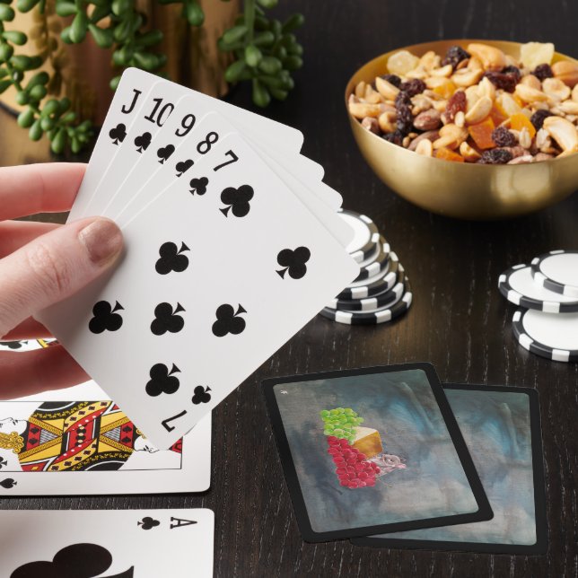 Den Oinbjudne Gästen Målning av Alfred Fox Casinokort (På plats)