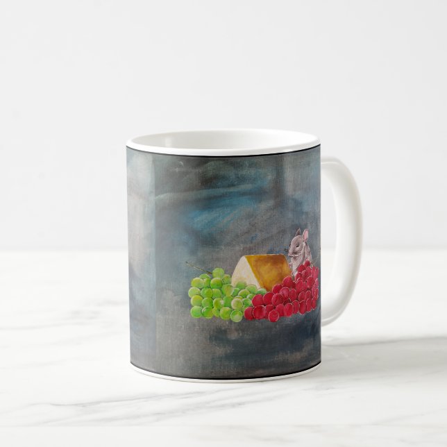 Den Oinbjudne Gästen Målning av Alfred Fox Kaffemugg (Framsida höger)