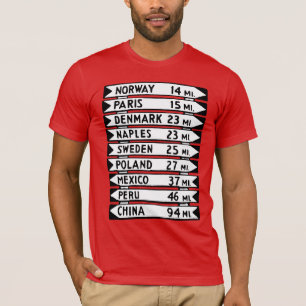 Den Ol Maine signposten T Shirt