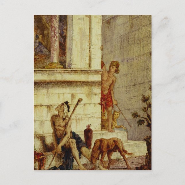 Den olyckliga Riken och den stackars Lazarus Vykort (Framsida)