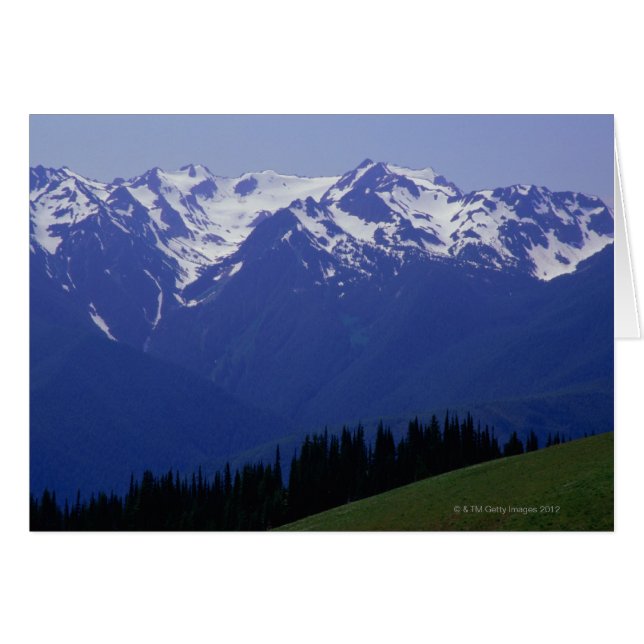 Den olympiska nationalparken hälsningskort (Framsidan Horizontal)