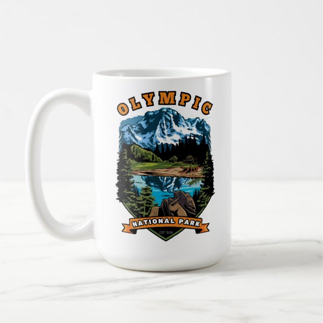 Den olympiska nationalparken kaffemugg (Vänster)