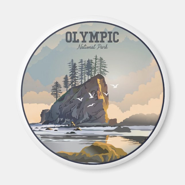Den olympiska nationalparken magnet (Framsidan)
