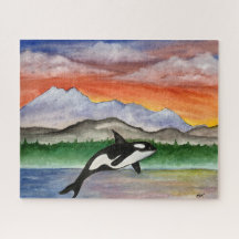 Den olympiska nationalparken Orca Jigszle Puzzle