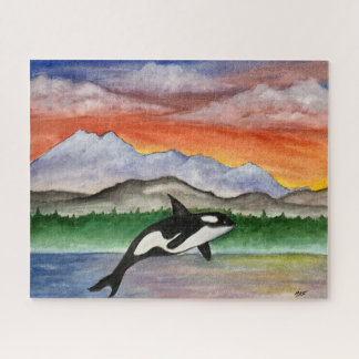 Den olympiska nationalparken Orca Jigszle Puzzle Pussel