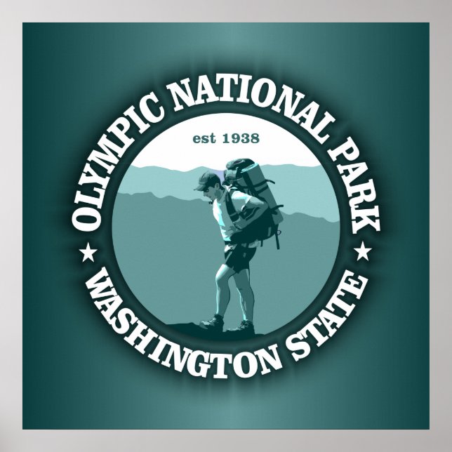 Den olympiska nationalparken poster (Framsidan)