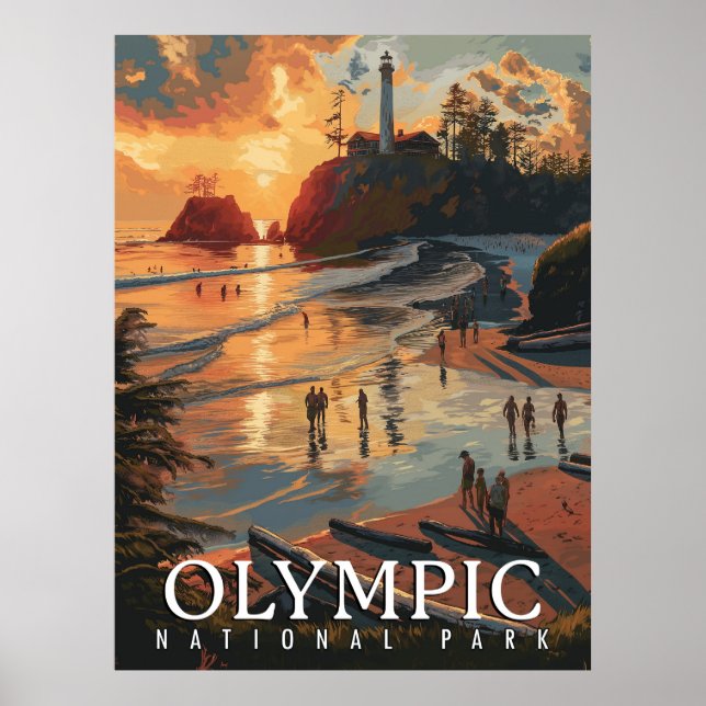 Den olympiska nationalparken poster (Framsidan)