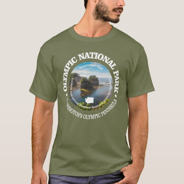 Den olympiska nationalparken tee shirt (Framsida)