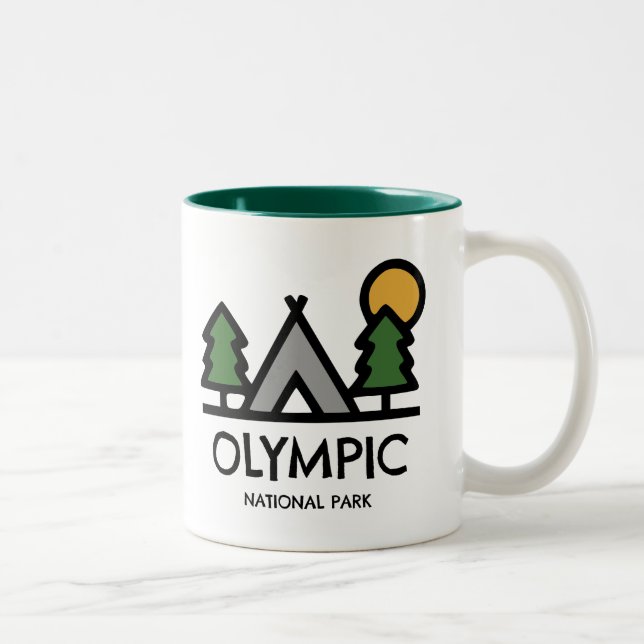 Den olympiska nationalparken Två-Tonad mugg (Höger)