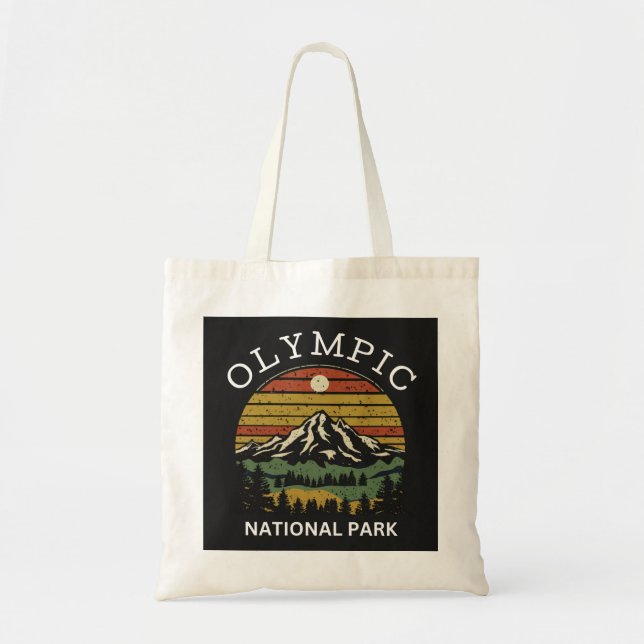 Den olympiska nationalparken tygkasse (Framsidan)