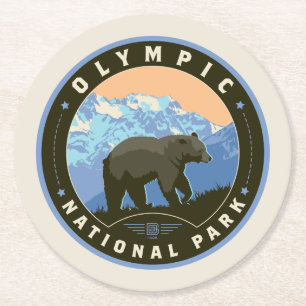 Den olympiska nationalparken underlägg papper rund