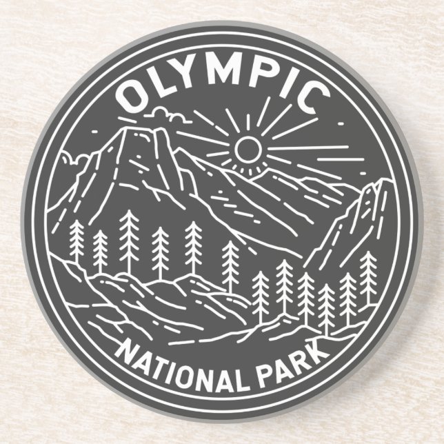 Den olympiska nationalparken Washington Monoline Underlägg (Framsidan)