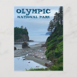 Den olympiska nationalparken Washington Rocky Beac Vykort