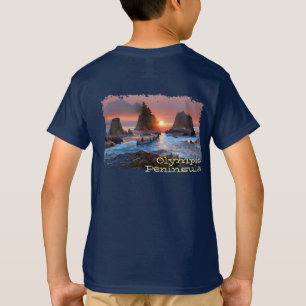Den olympiska Peninsulan i Washington Kusten T Shirt