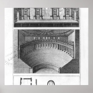 Den olympiska teatern i Vicenza Poster