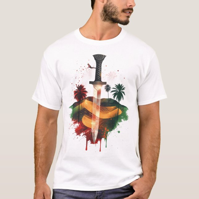 Den omanska flaggan t shirt (Framsida)