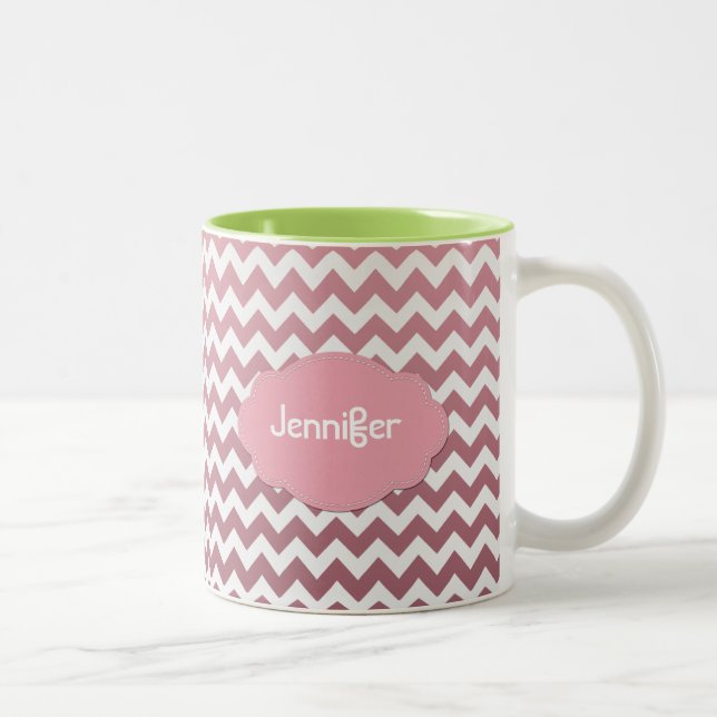 Den Ombre sparren - tillfoga ett namn - välj en Två-Tonad Mugg (Höger)