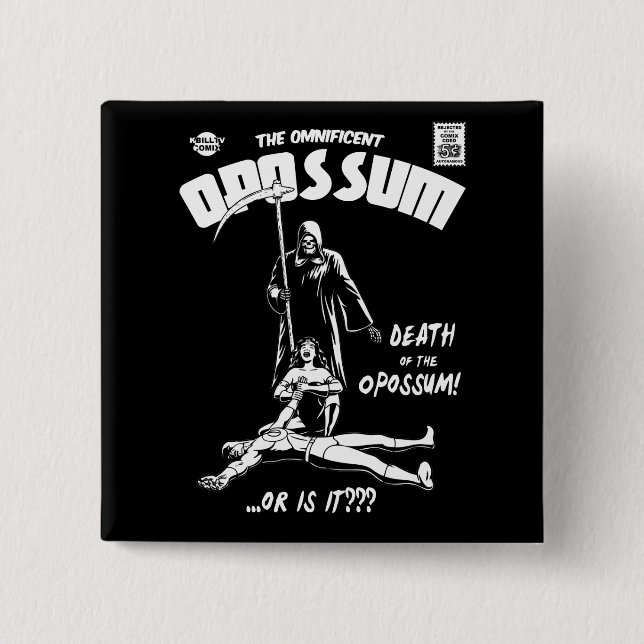 Den Omnificent pungråttan Knapp (Framsida)