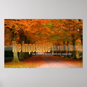 Den omöjliga Motivational affischen Poster