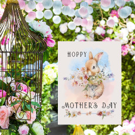 Den ömtåliga Blommigten Bouquet Mors dag Baby Inbjudan Vykort