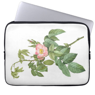Den ömtåliga Rosa Vild Ro Botaniska Laptop sleeve