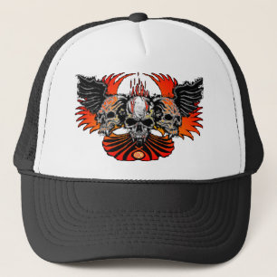 Den onda döskallarvingar flammar Phoenix…, - Truckerkeps