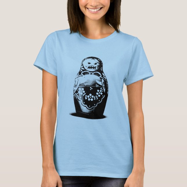 Den onda Matryoshka dockaryssen - poppa T Shirt (Framsida)