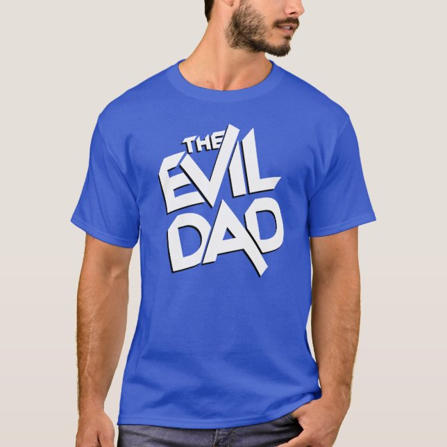 Den onda pappan (för fars dag) tee shirt (Framsida)