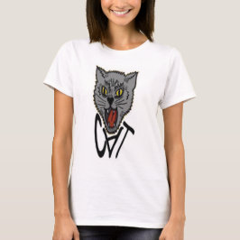 Den onda skjortan för katt t shirt