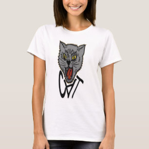 Den onda skjortan för katt t shirt