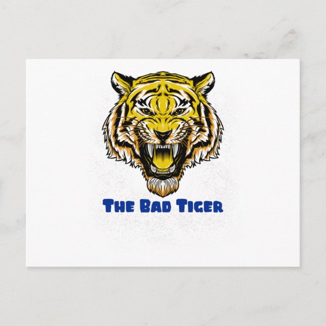 Den onda tigern vykort (Framsida)