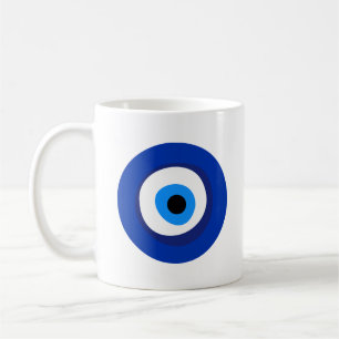 den ondskefulla öga gamla symbolens antikhet tali kaffemugg