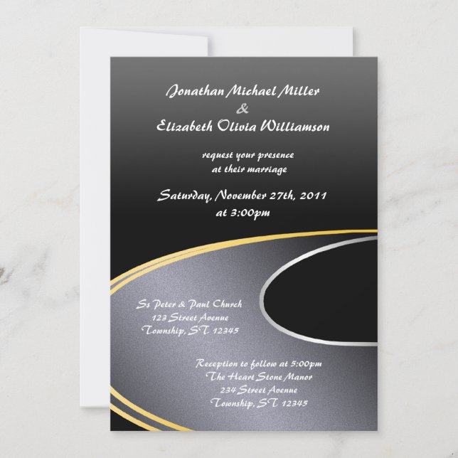 Den öppna vägen - bröllopsinbjudningar inbjudningar (Framsida)