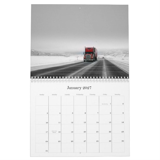 Den öppna vägen kalender (Jan 2027)