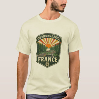 Den öppna vägen väntar Frankrike T Shirt