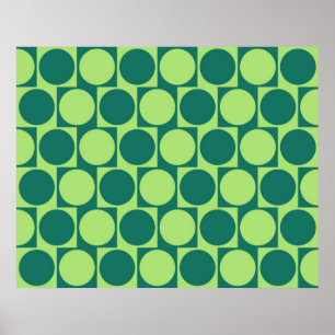 Den optiska illusionCafeväggen verkställer cirklar Poster