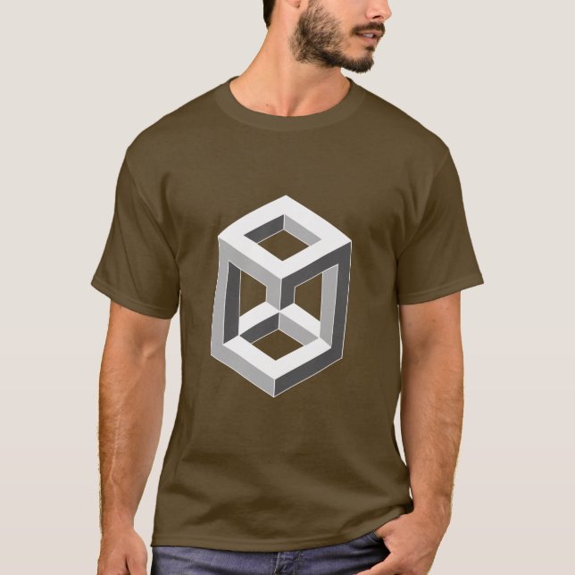 Den optiska illusionen - boxas t-shirt (Framsida)