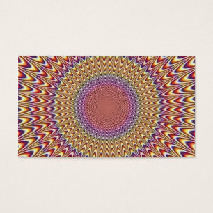 Den optiska illusionen cirklar utvidgar den spiral visitkort
