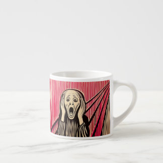 Den optiska illusionen stil i Skräm MUNCH BAUHAUS Espressomugg