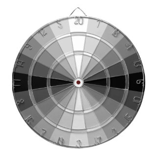 Den optiska illusionsvartpilen stiger ombord darttavla