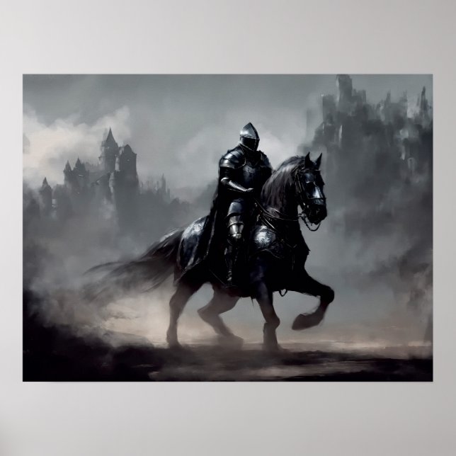 Den orädda Knight's Charge Poster (Framsidan)