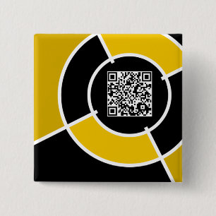 den orange bullseyen QR kodifierar Knapp