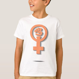 Den orange feministiska venusspegeln undertecknar tröja