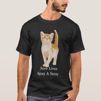 Den orange katten, sparaliv Spay en vilsekommet T Shirt