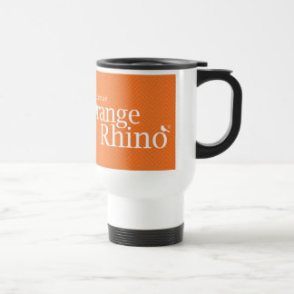 Den orange noshörningtravel mug resemugg