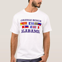 Den orange stranden sjunker T-tröja Tee