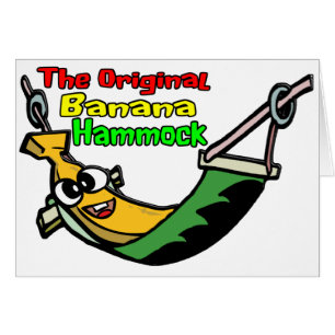 Den original- bananhängmattan hälsningskort