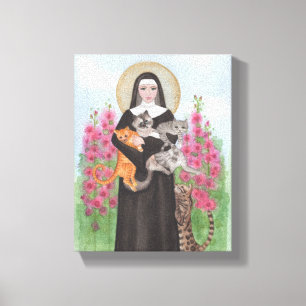 Den original- galna kattdamSten Gertrude Canvastryck